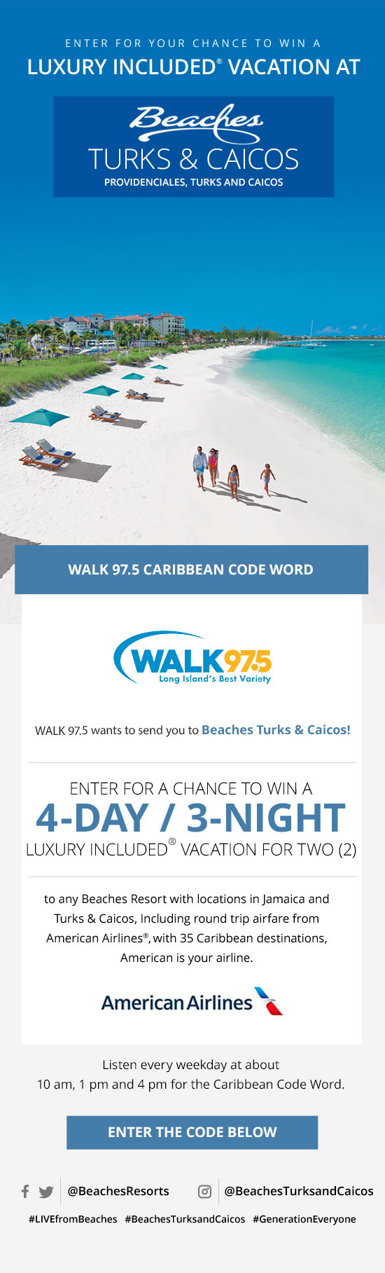 Beaches Turks & Caicos Contest
